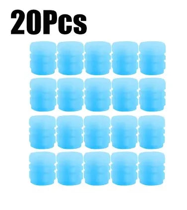 Luminous Valve Stem Caps 20 Pc close-up view