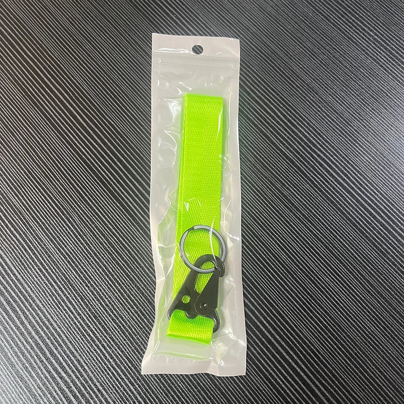 Car Wrist Cord Key Chain | Motor Racing Webbing Wristlet detail view