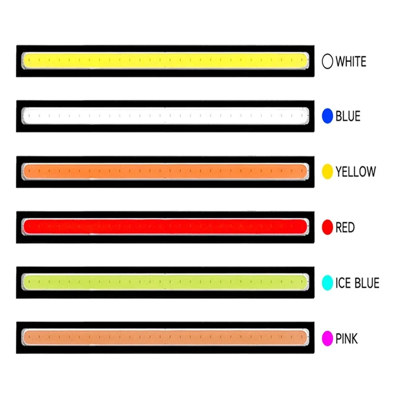 2pcs 17cm Waterproof COB LED Daytime Running Light Strips additional angle