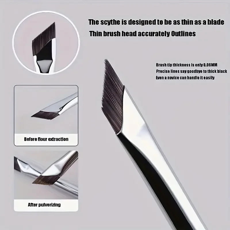 2/5Pc Karsyngirl Upgrade Blade Eyeliner Brush Ultra Thin Fine Angle Flat Eyebrow Brush U detail view