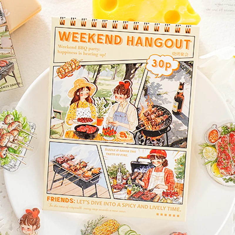 Cartoon PET Sticker Packs for DIY Crafts | 90-Piece Set lifestyle view