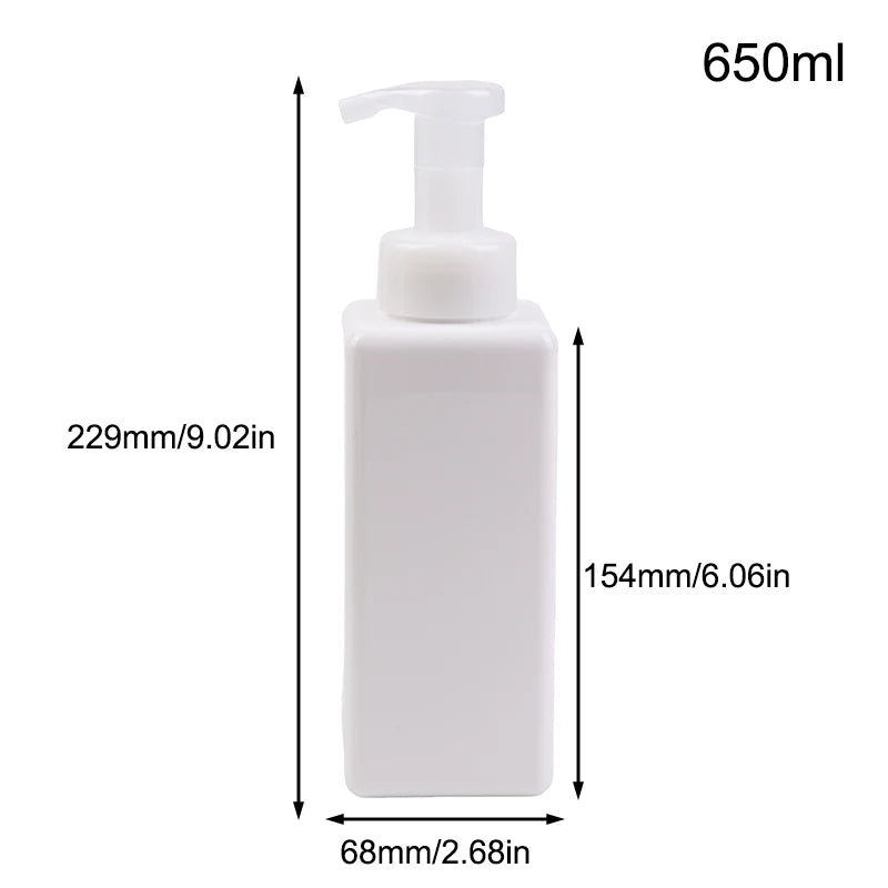 Portable Foam Soap Dispenser 250/450/650ml Manual Press Foaming Pump Bottle Liquid Sh lifestyle view