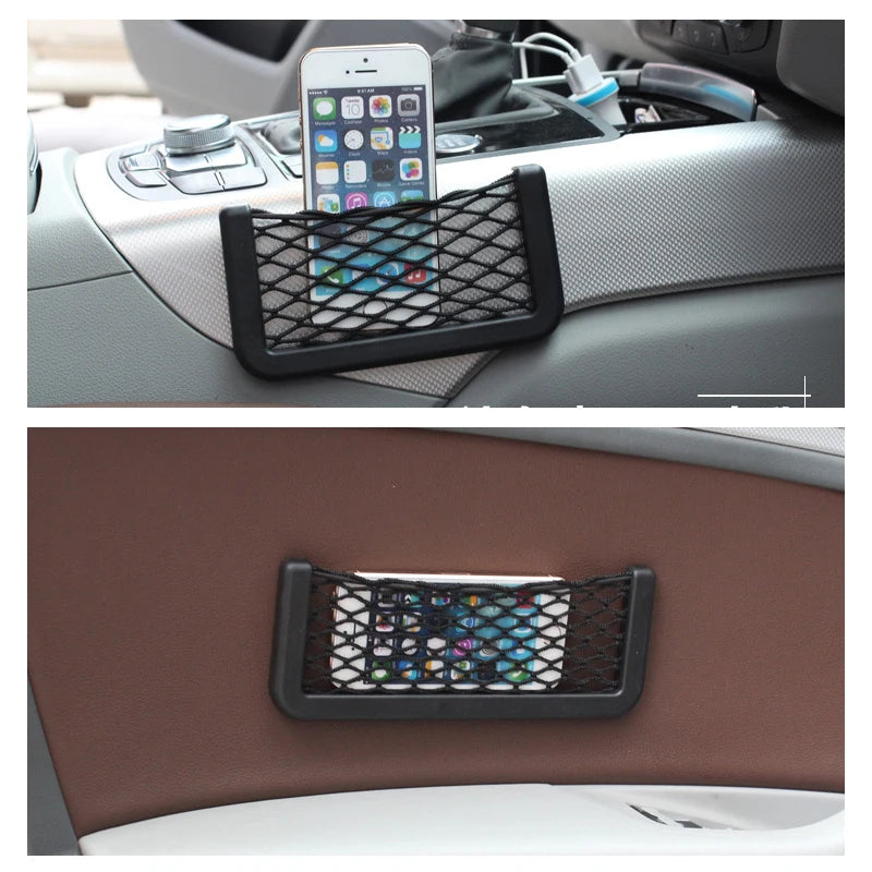 Car Seat Back Mesh Storage Organizer Pocket | Small And Big detail view