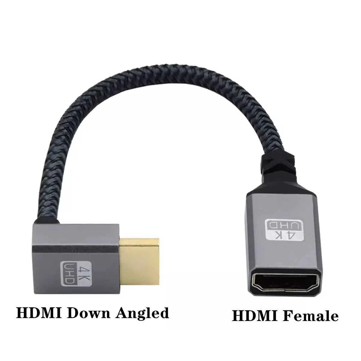 4K 60Hz HDMI-Compatible Extension Cable | Male to Female Adapter for Micro/Mini HDMI close-up view