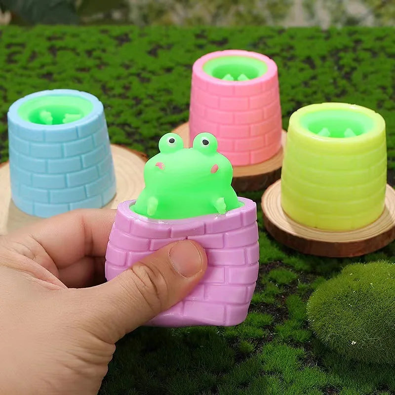 Squeeze Cheese Cup Fidget Toy Set | Mouse Rabbit Frog Stress Relief alternate view