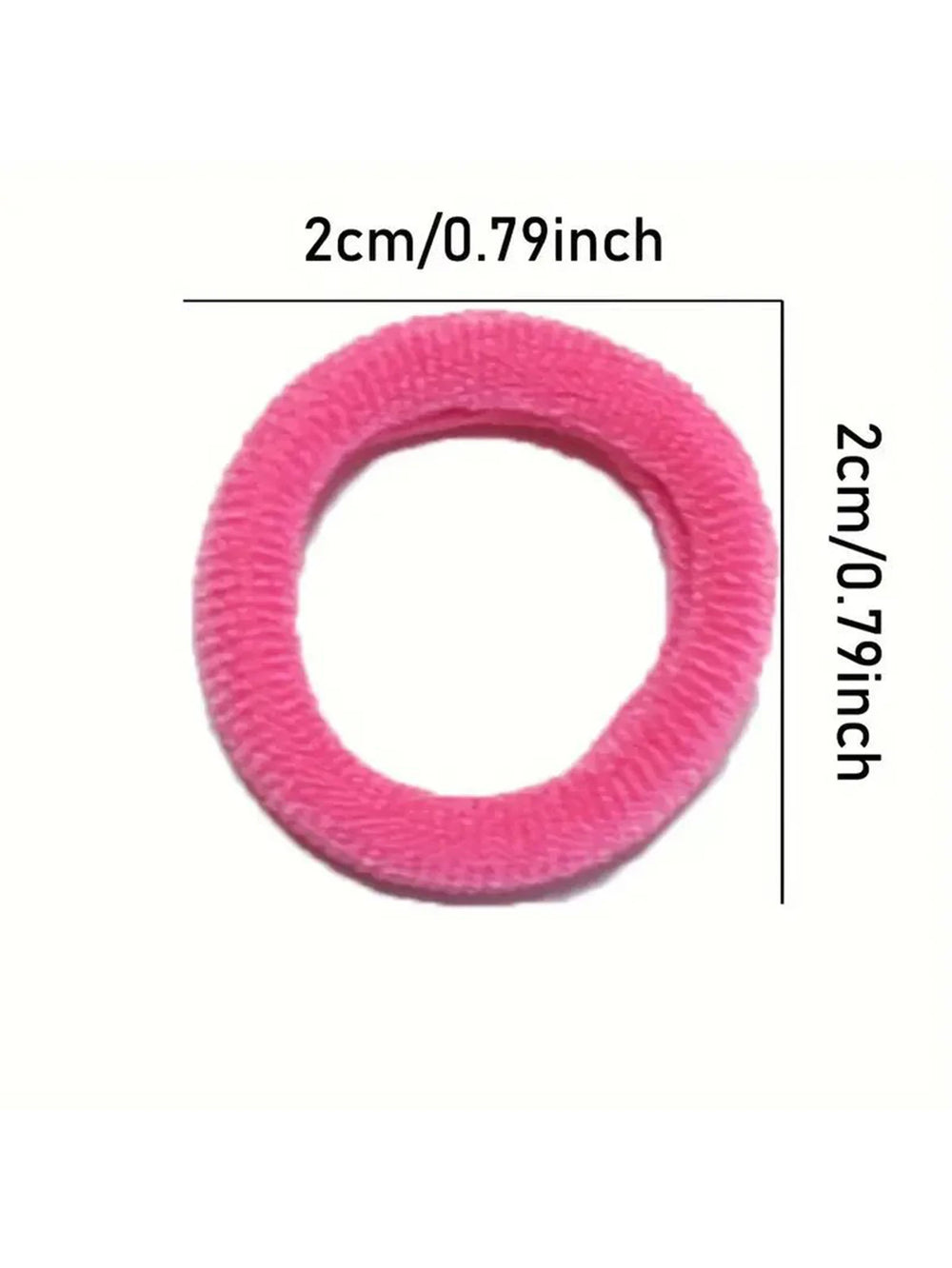 Ponytail Hold Small Hair Tie Rubber Bands Scrunchie Hair additional angle