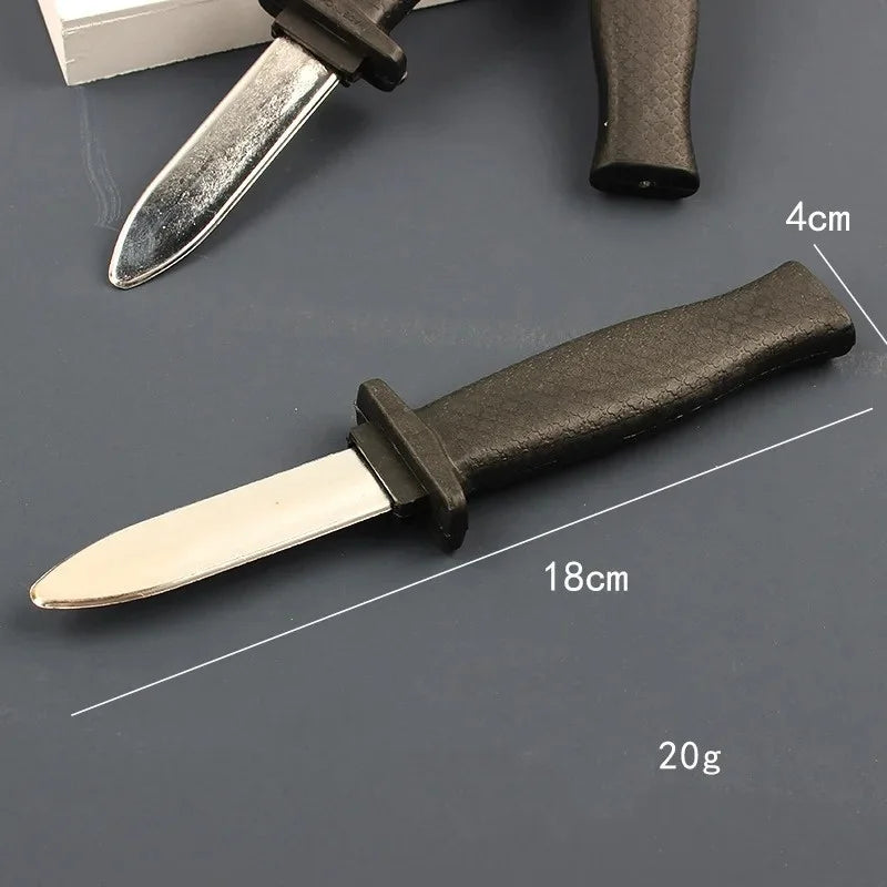 Retractable Fake Knife Toy Plastic Prop Trick Blade Halloween Fools Day Party Cosplay Ga detail view