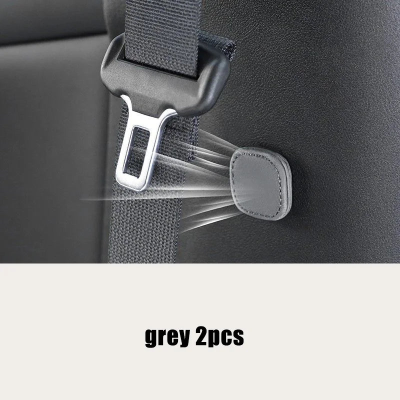 Magnetic Car Seat Belt Holder Clip Leather Seatbelt Limiter