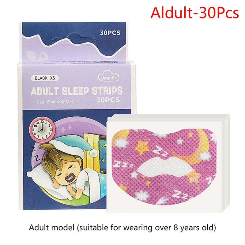 10/30 Pack Anti-Snoring Mouth Stickers | Night Sleep Aid for Nasal Breathing lifestyle view