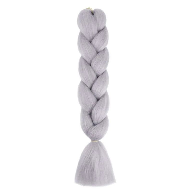 Synthetic 24Inch Jumbo Braids Extensions Long Yaki Straight Braiding Hair Afro Ombre Col detail view