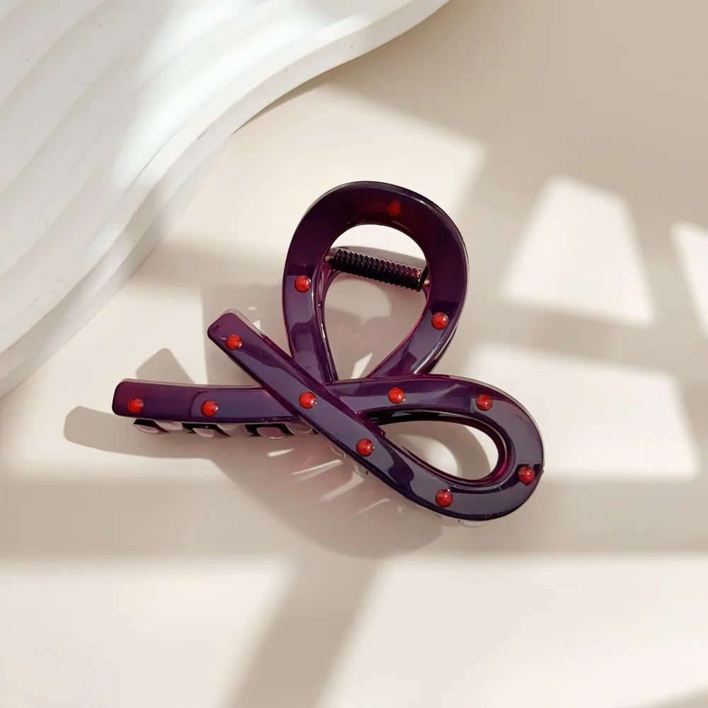 19 Styles Hair Claw Clips for Women Flower Cross Dots Heart Geometric Chic Barrettes lifestyle view