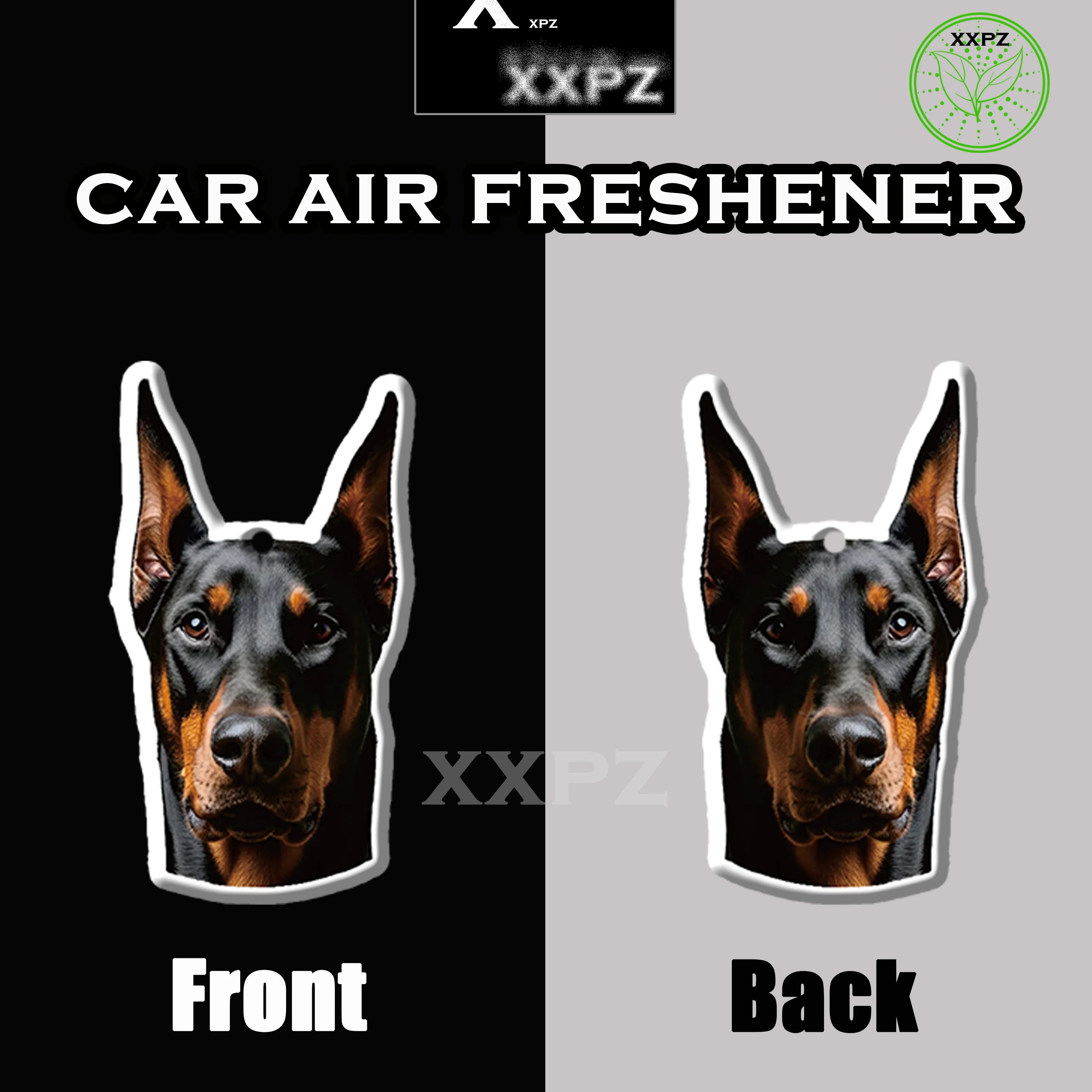 Doberman Car Air Freshener Dog Shape Hanging Aromatherapy