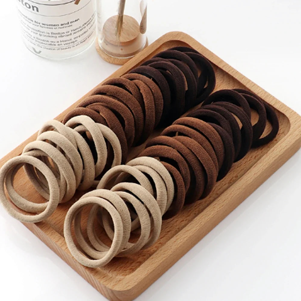 50/100pcs Kids Elastic Hair Bands Girls 5CM Sweets Scrunchie Rubber Band Hair Ties Clips Headband Hair Accessories