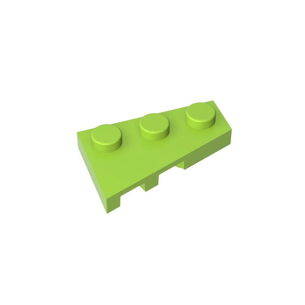 Gobricks GDS-547 Keilplatte 3 x 2 Rechts | Kompatibler Baustein für DIY-Kreationen