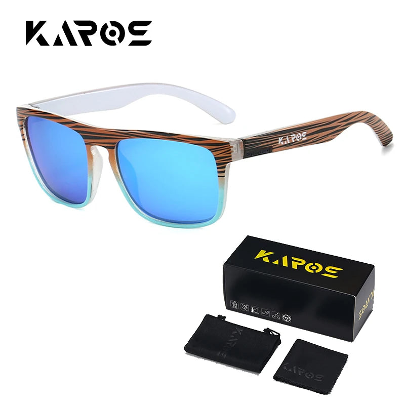 KAROS Polarized Sunglasses | UV400 Square Shades for Outdoor Sports additional angle