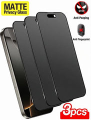 3 Pcs Matte Anti-Peeping Screen Protector Compatible With IPhone 17 Pro Max/17 Pro/17 Air/17/16 Pro Max/16 Pro/16