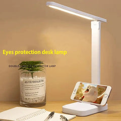 LED Foldable Desk Lamp with Touch Controls | Eye-Care Reading Light close-up view