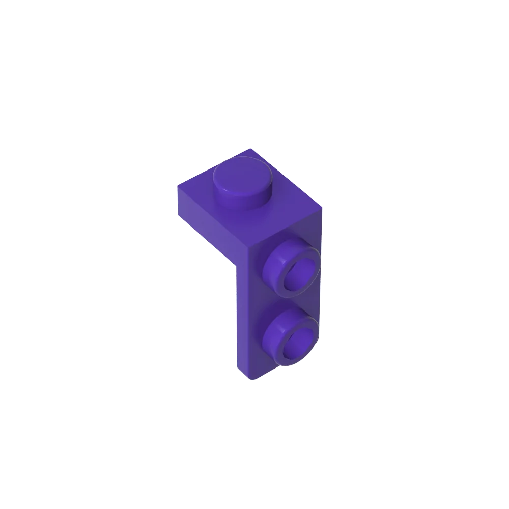 Gobricks Bracket 1 x 1 - 1 x 2 | Compatible Building Block alternate view