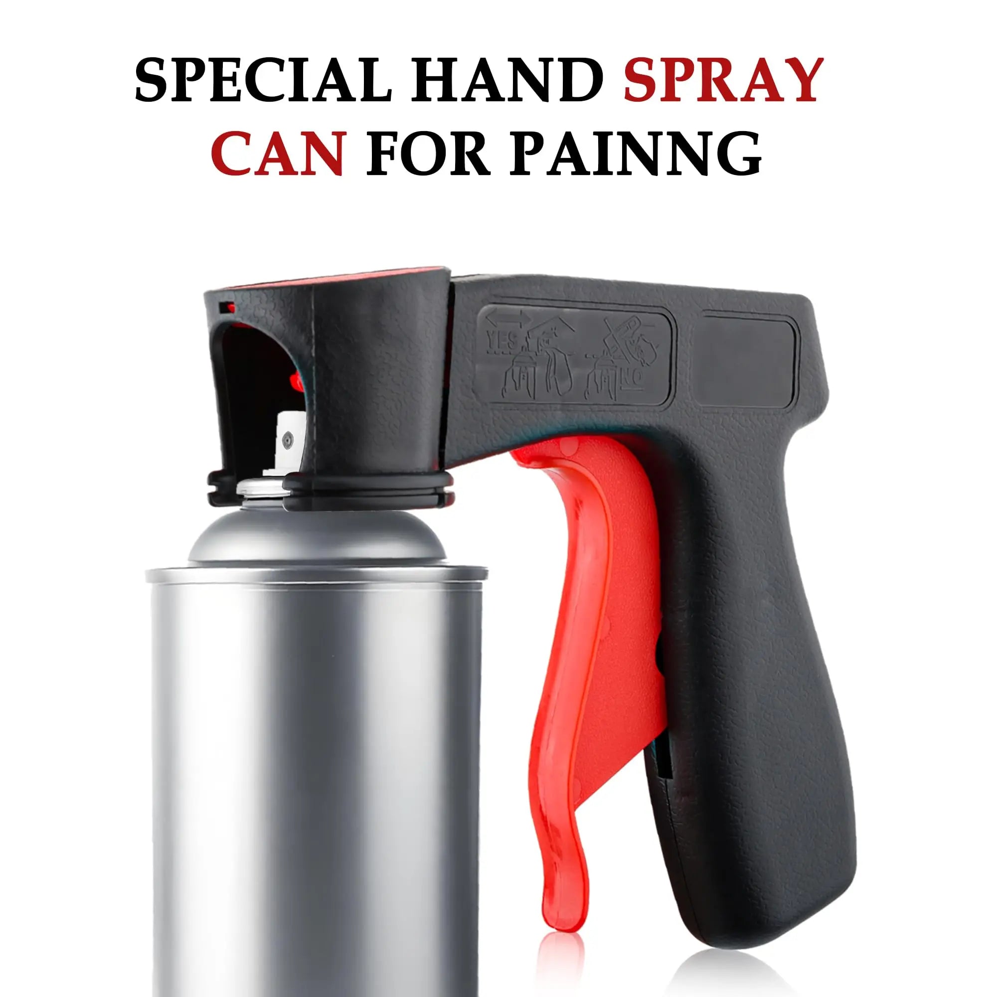 Reusable Spray Can Handle | Car Paint Sprayer Trigger for DIY Body Repair close-up view