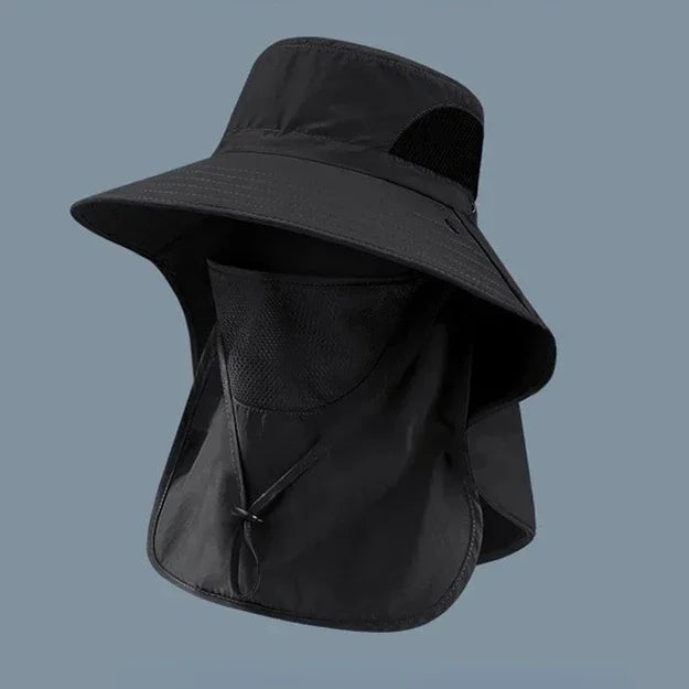 All-Season Outdoor Sun Hat | UV Protection Fishing Cap with Neck Flap detail view