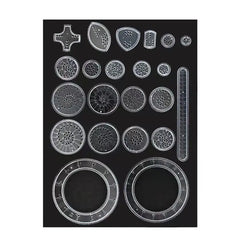 22-Piece Geometric Drawing Tool Set, Math Spirograph Ruler Painting Puzzle Educational close-up view