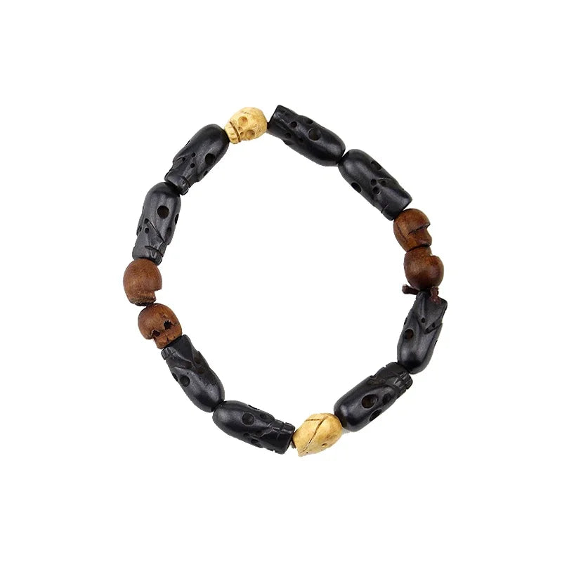 Movie Supernatural Dean Winchester Jensen Ackles Skull Bracelets Bangles Prop Repli additional angle
