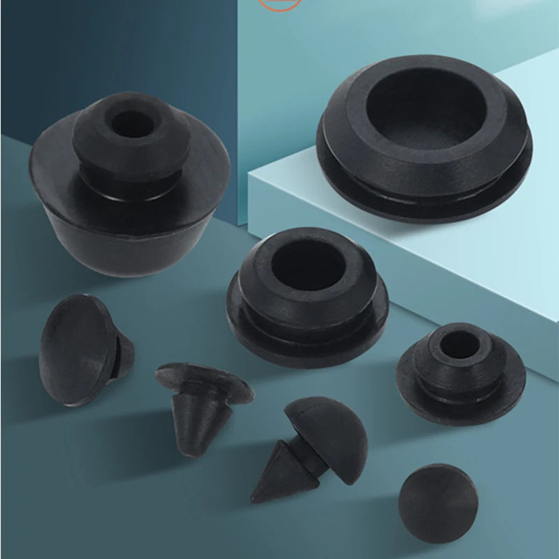 Solid Silicone Rubber Caps 2mm to 16mm T Type Plug Cover Snap-on Gasket Blanking End lifestyle view