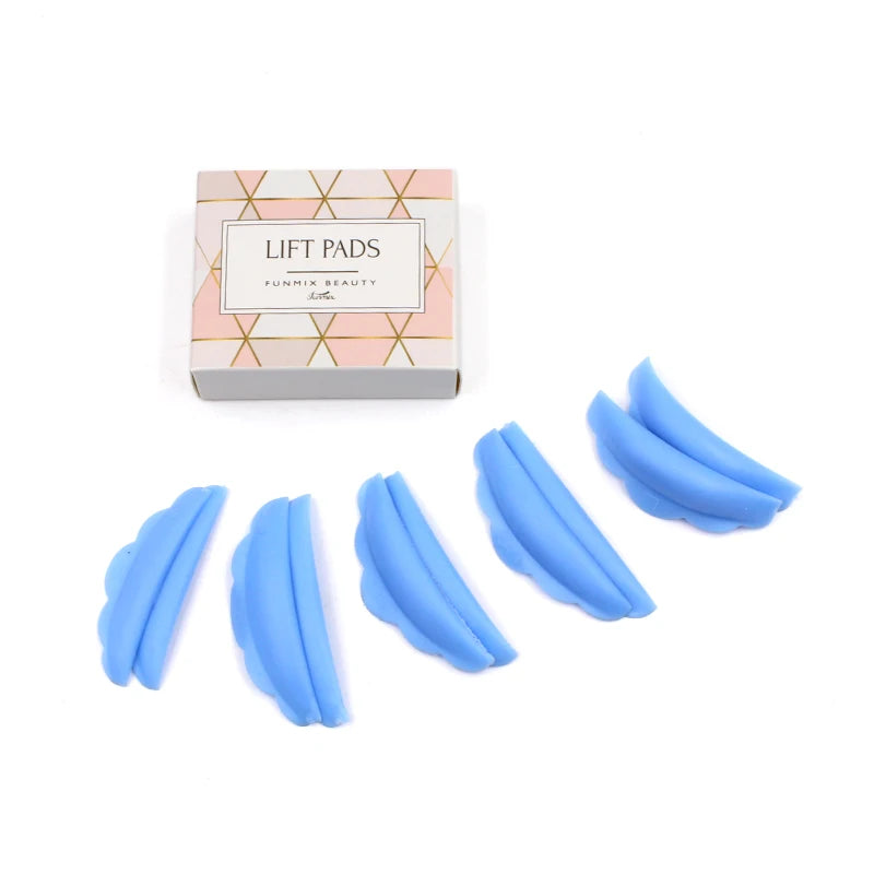 Reusable Silicone Eyelash Perm Pads | 5-Pair Lash Lift Kit for Home & Salon detail view