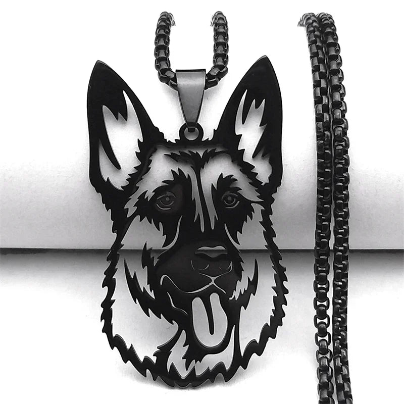French Bulldog Pendant Necklace | Stainless Steel Dog Jewelry for Women Men lifestyle view