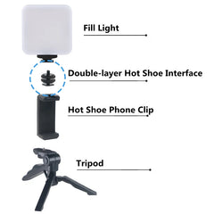 1/4 Hot Shoe Mount Phone Holder Dual Nut Cold Shoe Adapter Bracket For Double-Layer Came detail view
