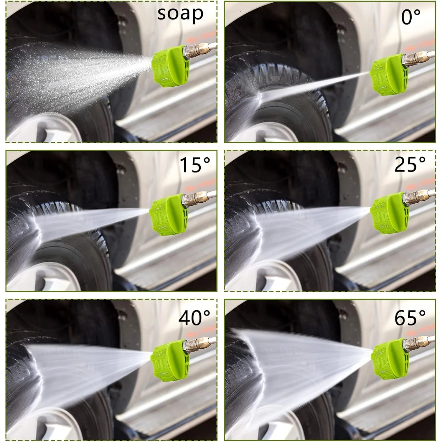 High Pressure Car Wash Nozzle 6 in 1 Multifunctional 14 Inch Design Suitable for 1/4 lifestyle view