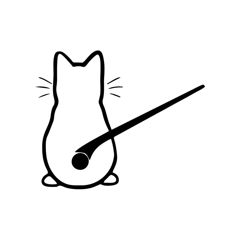 Fun Cat Car Interior Stickers for Window Rear Glass lifestyle view