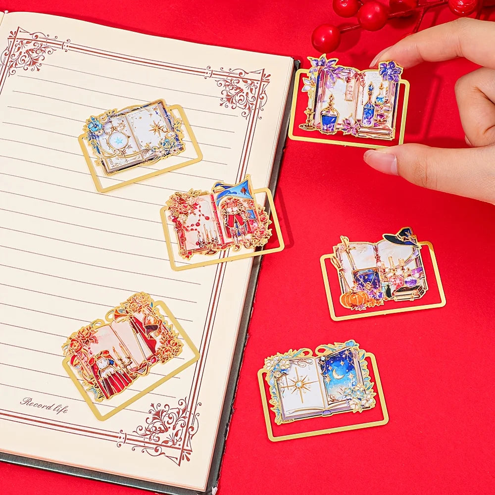 Magic Knight Crescent Moon Bookmark Enchanting Themed Page Holder for Women Readers P alternate view