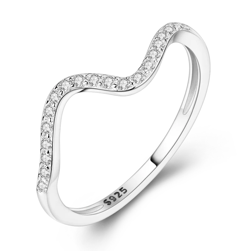Daisy 925 Sterling Silver Wedding Ring | Sparkling Zircon Engagement Jewelry close-up view