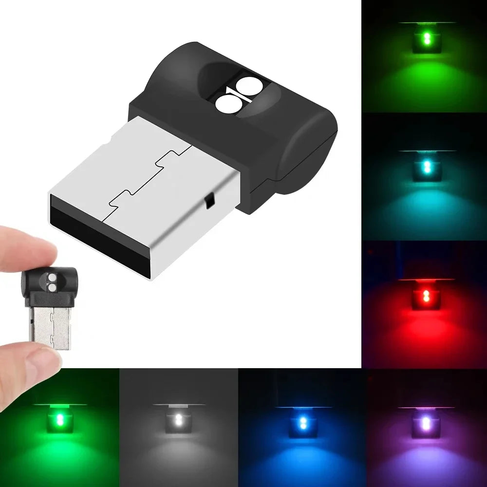 Mini USB LED Night Light | Car Interior Atmosphere Lamp with Eye Protection alternate view