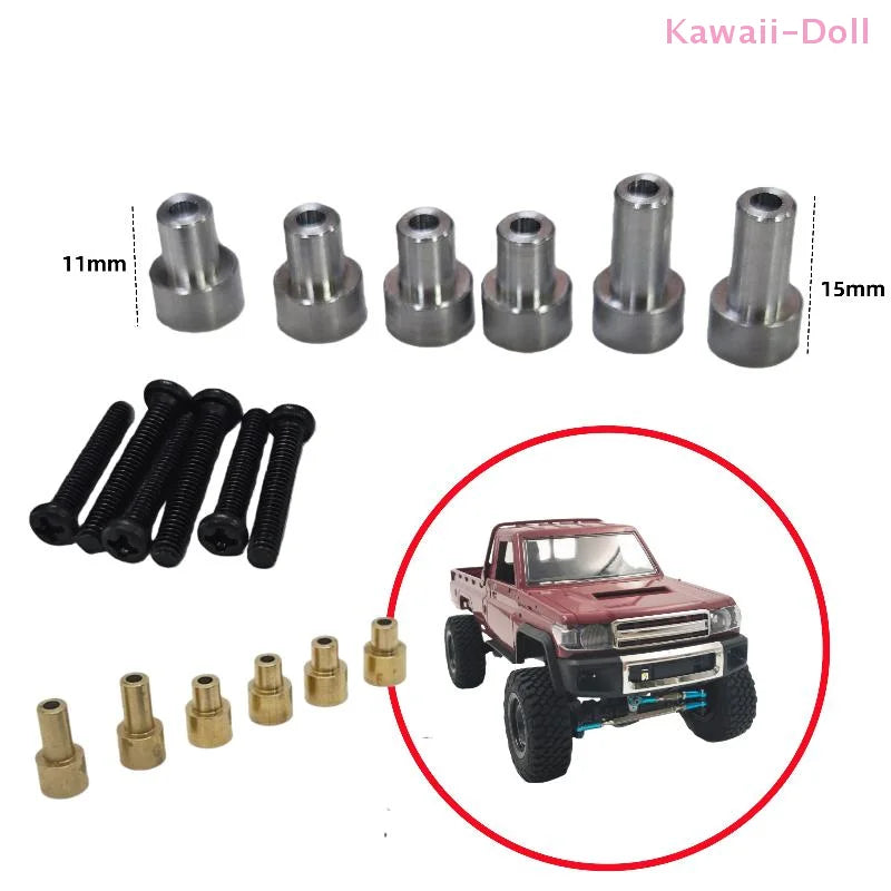 1 Set MN82 MN82S Metal Car Shell Raise The Column Heighten Bracket For 1/12 Modified Big detail view