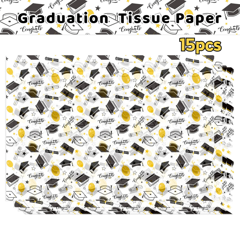 15/35pcs Graduation Gift Wrapping Paper | School Party Supplies alternate view