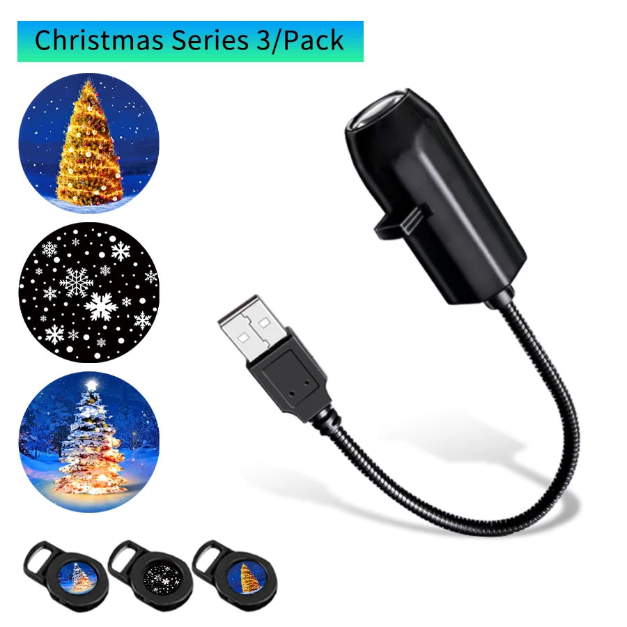 Halloween LED Projection Night Light | Pumpkin Moon Ceiling Lamp with USB detail view