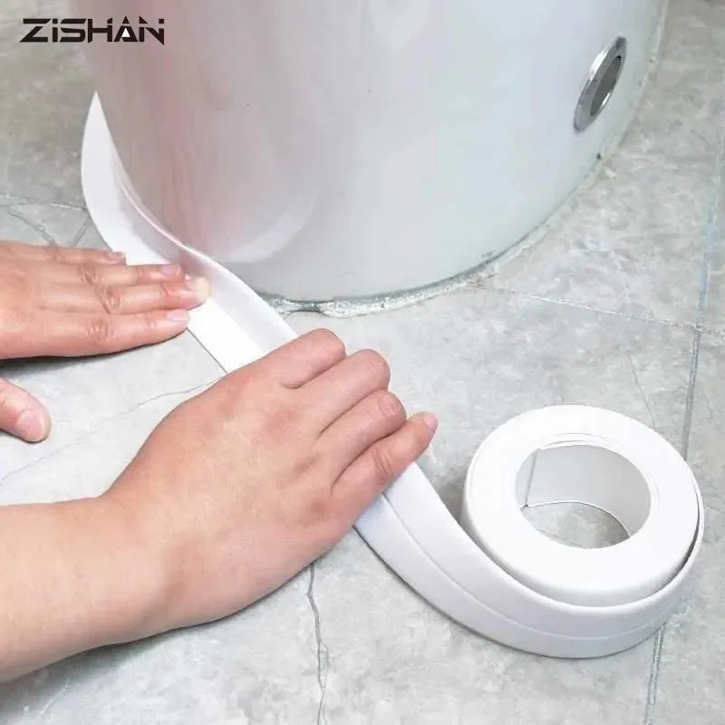 Shower Bath Sealing Tape Strips PVC Self Adhesive Waterproof Wall Sticker for Bathroom
