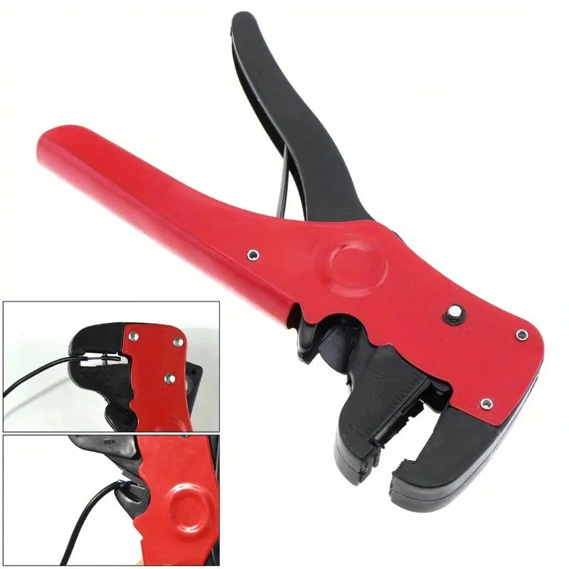 Plastic Steel Multifunctional Duckbill Wire Strippers | Reset Spring Cable Crimper close-up view