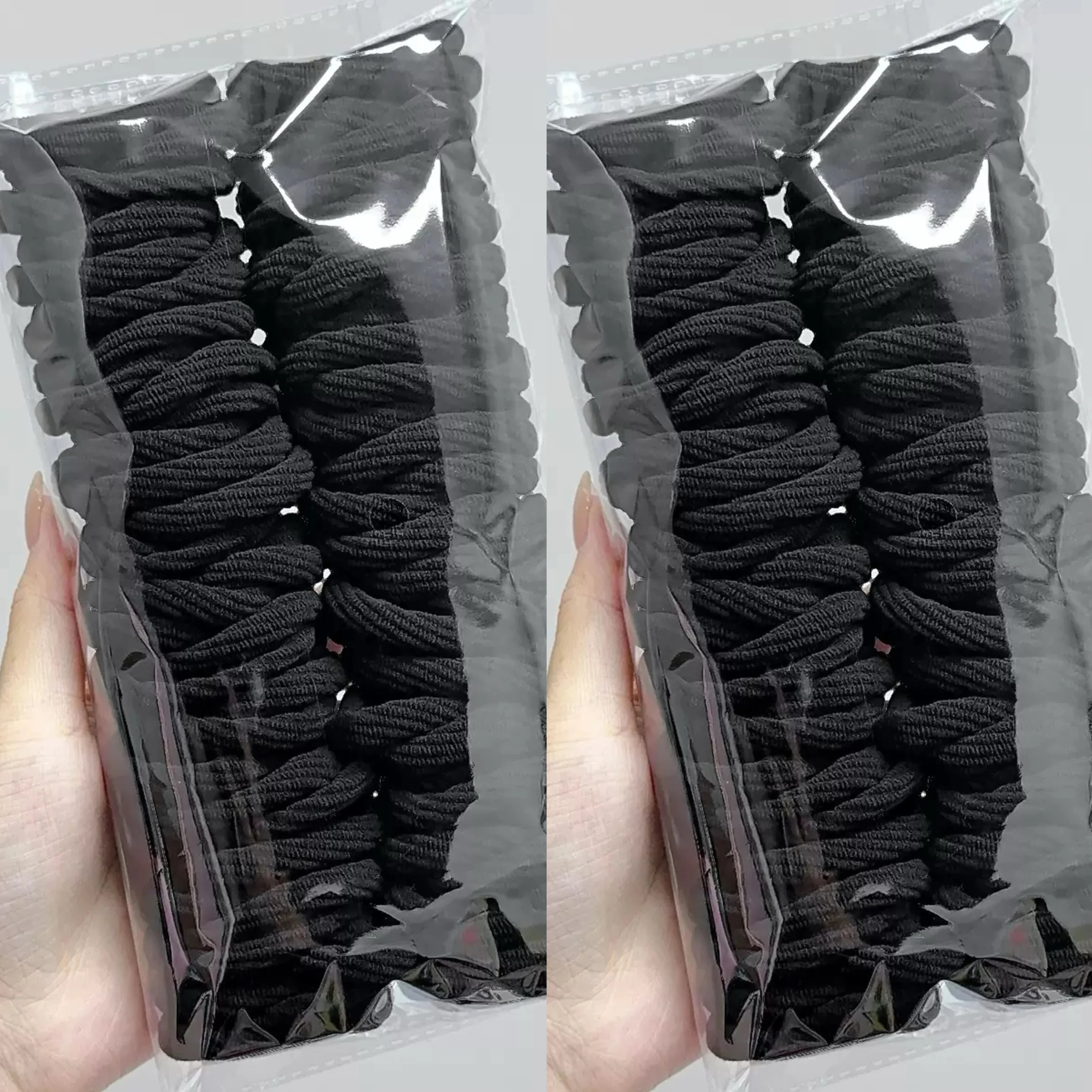 50/100pcs Girl Mixed Color Simple Hair Ties lifestyle view