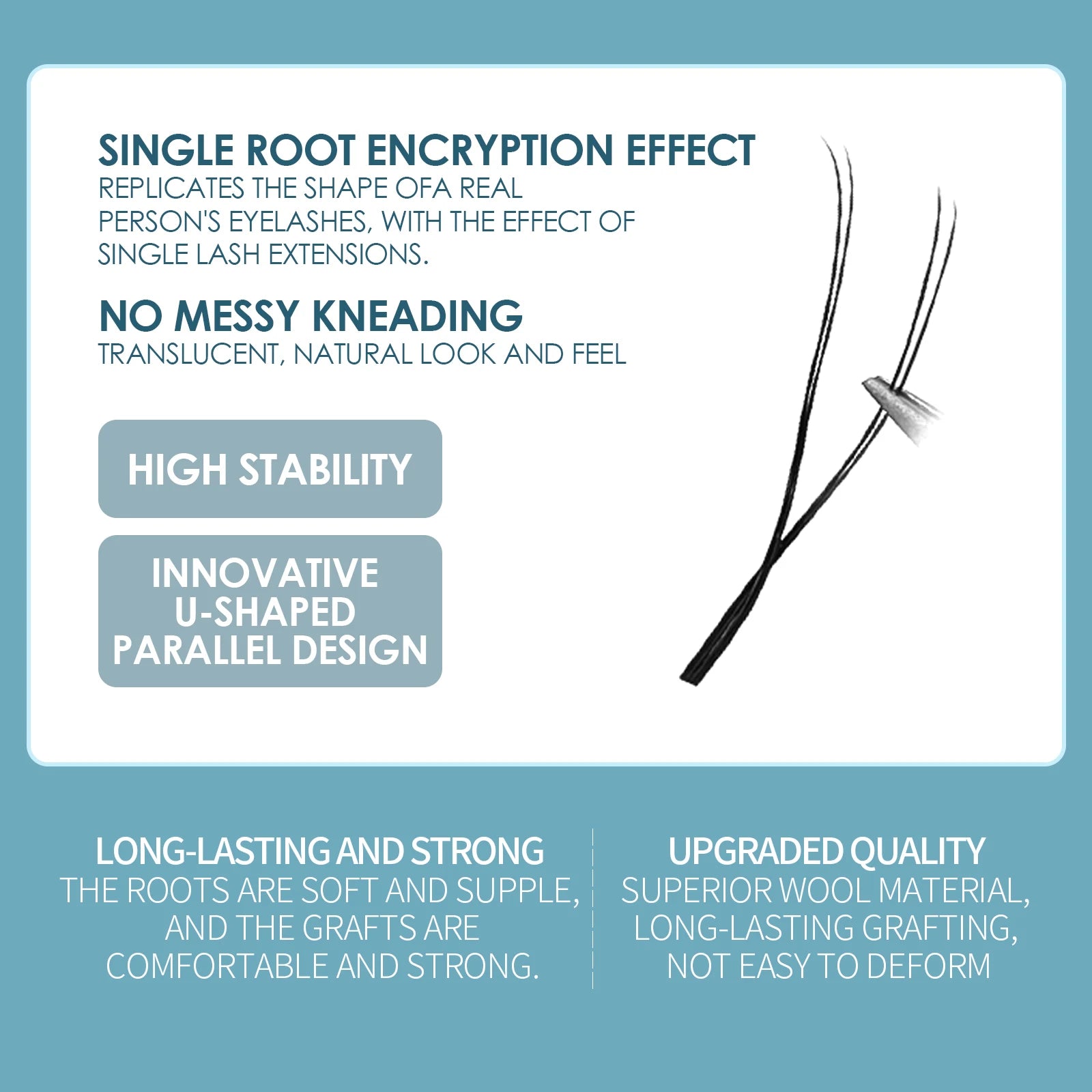 DeceMars 0.05mm U-Shaped YY Eyelash Extensions | Salon-Grade Synthetic Lashes lifestyle view