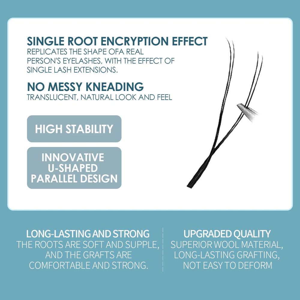 DeceMars 0.05mm U-Shaped YY Eyelash Extensions | Salon-Grade Synthetic Lashes lifestyle view