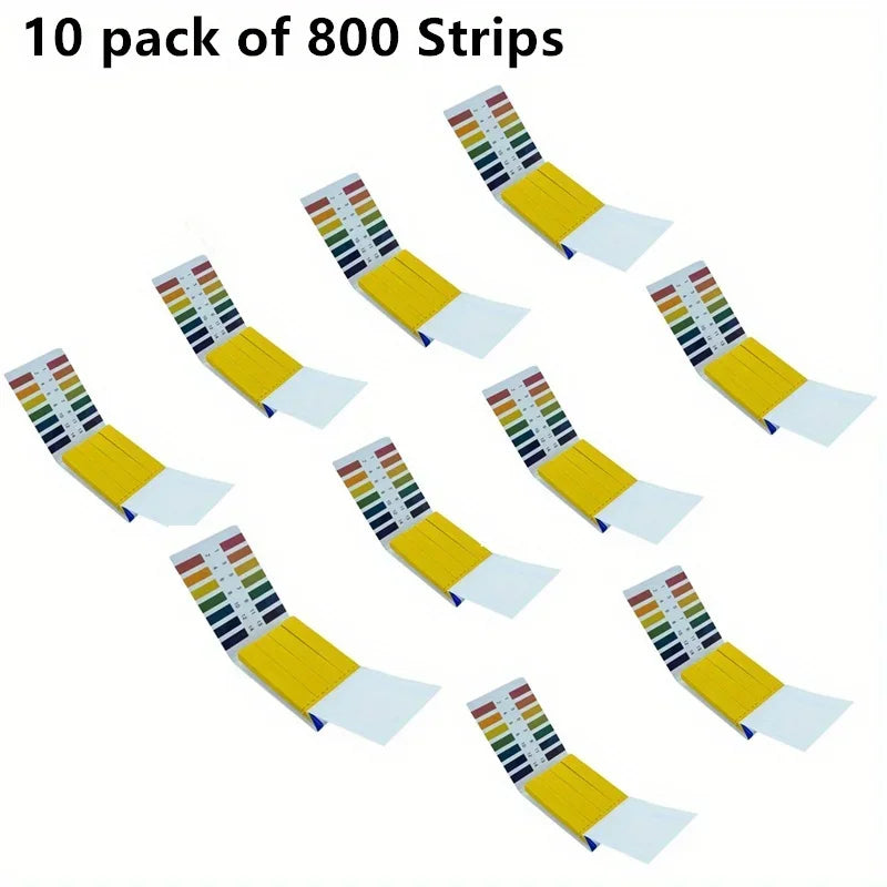 pH Test Strips 1-14 | Professional Litmus Paper for Water, Soil, and Cosmetics close-up view