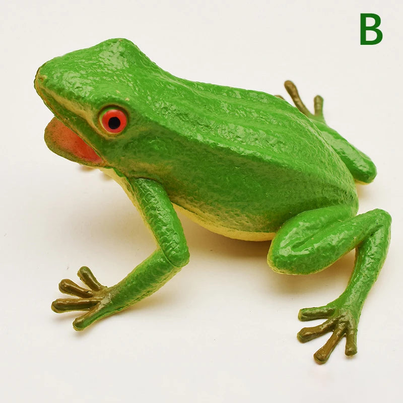 Spoof Toy Simulation Frog Model Animal Toy Toad Tricky Scary Squeeze Sound Frog Toy additional angle