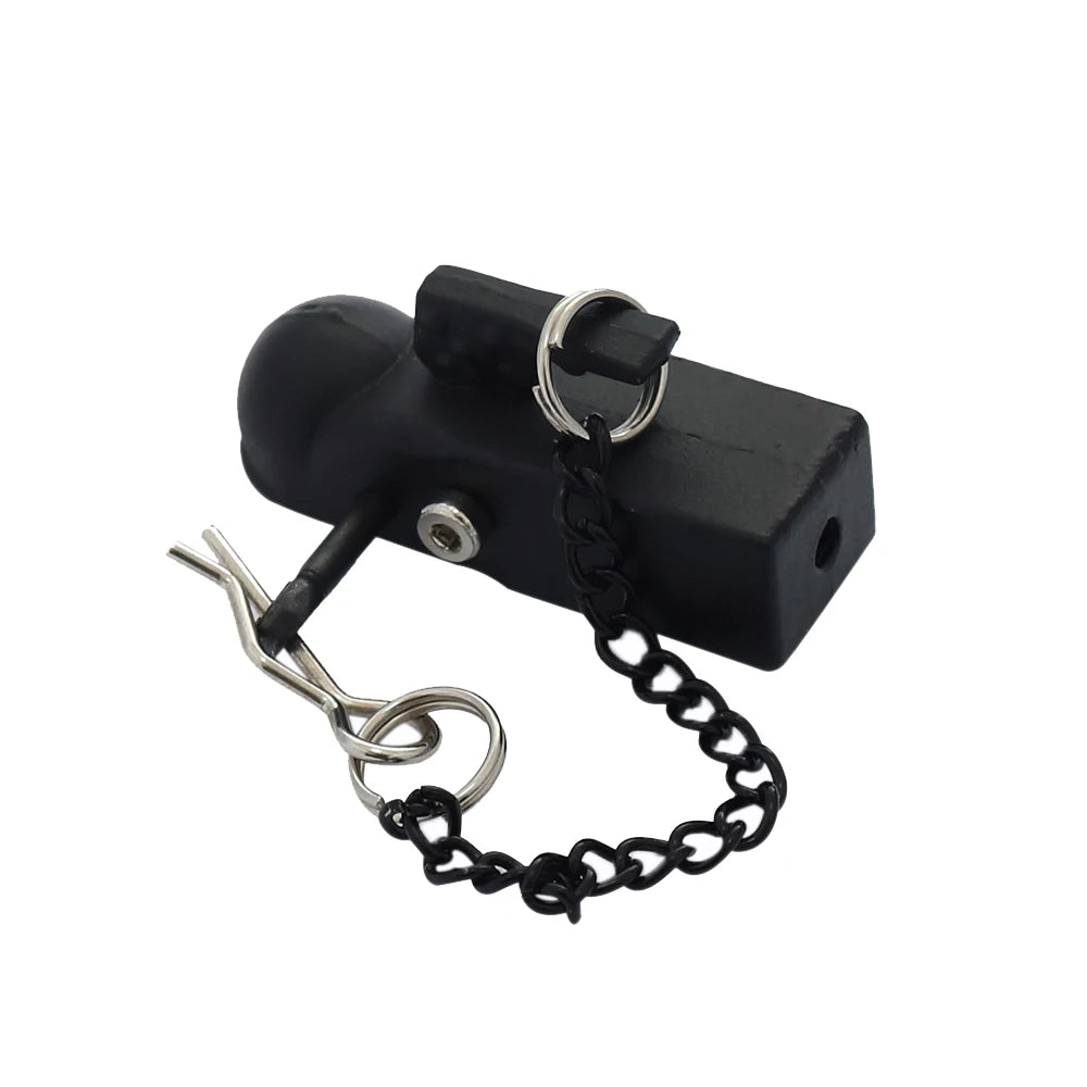 Metal Recovery Drag Chains Trailer Hitch Shackle Winch Anchor for 1/10 RC Crawler TRX4 close-up view