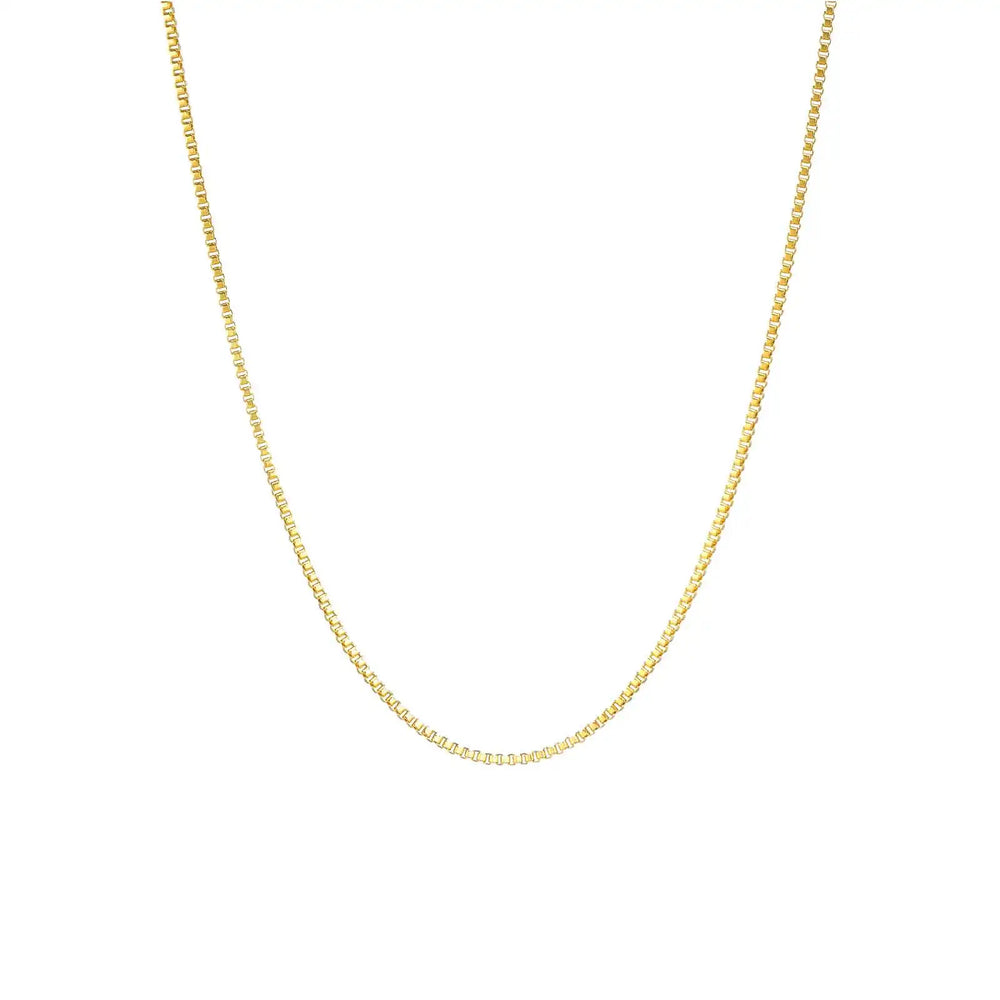 Stainless Steel Box Chain Necklace for Women | Hip Hop Fashion Jewelry Gift close-up view