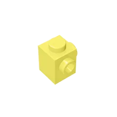 Gobricks GDS-1046 Modified Brick 1 x 1 with Studs on 2 Sides | Building Block for DIY detail view
