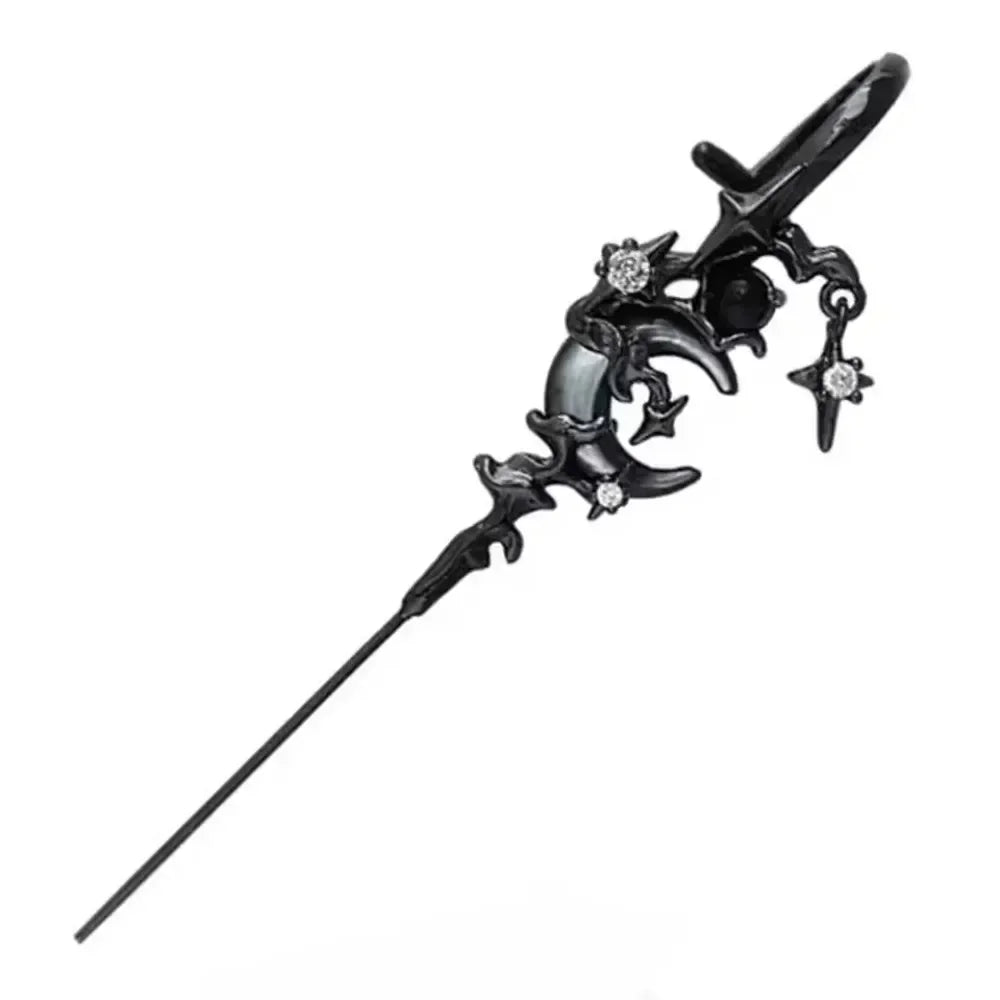 1PCS Retro Dark Gothic Punk Rose Cross Thorn Earring Unisex Piercing Ear Needle Ear additional angle
