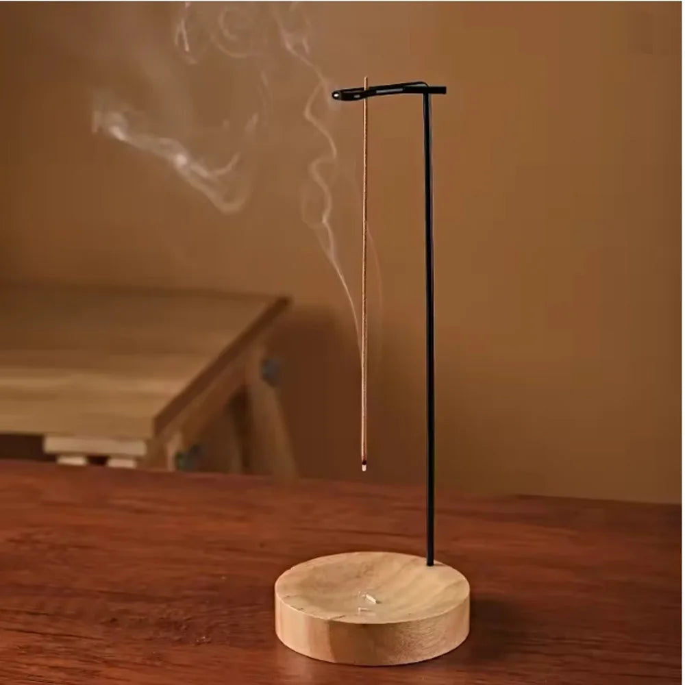 Wooden Upside Down Incense Burner | Anti-Ash Incense Stick Holder alternate view